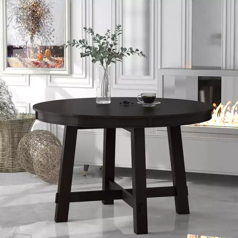GDFStudio Joyce Extendable Solid Wood 58 Dining Table