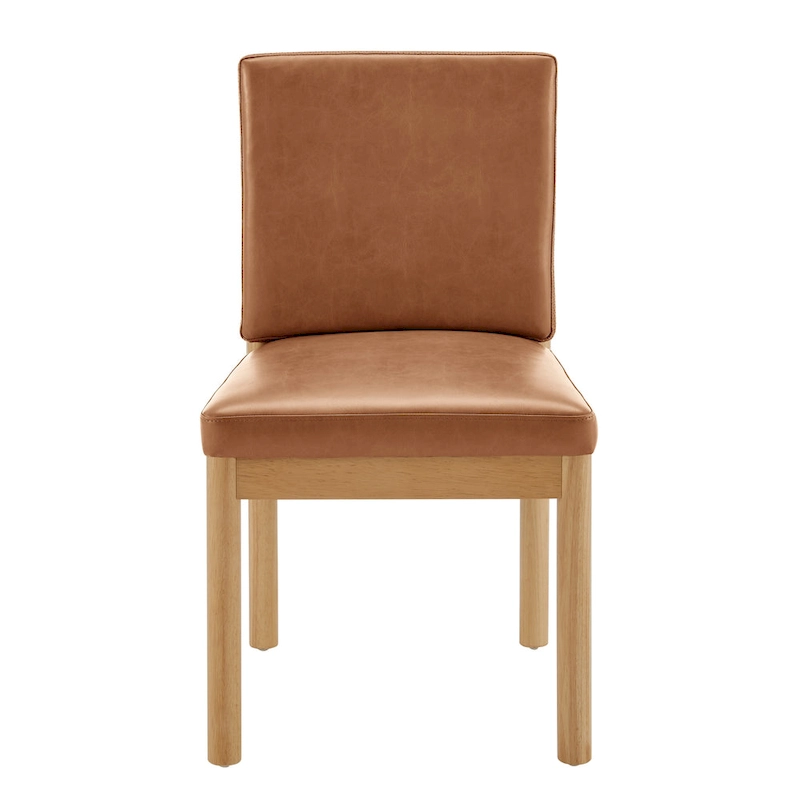 Melvin Faux Leather Dining Side Chair (Set of 2)