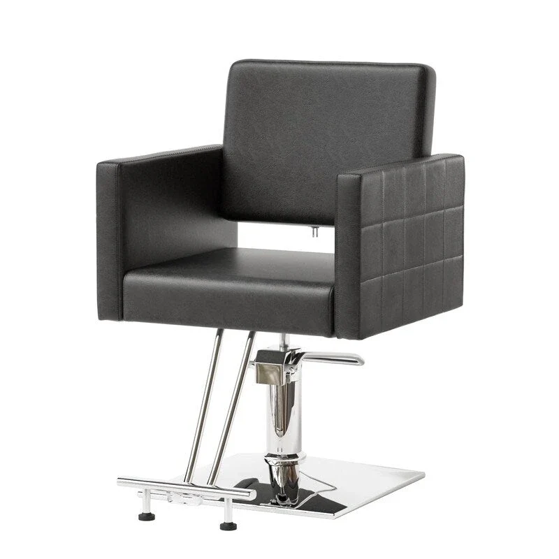 OmySalon PVC leather stainless steel foot operated for Salon Styling Chair, Hair Cutting Hairdressing Beauty Equipment - N/A