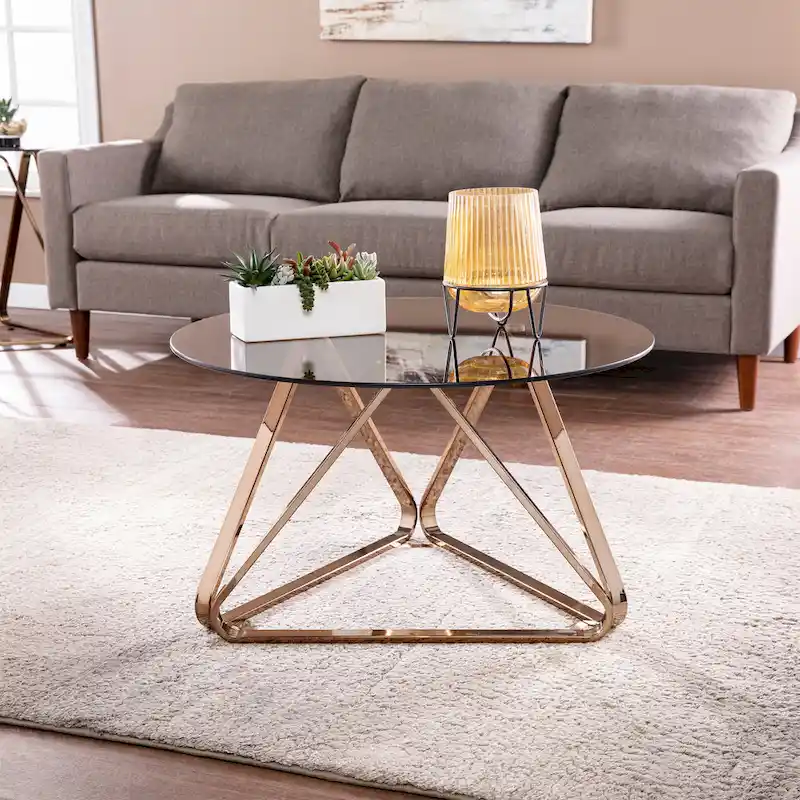 Contemporary Champagne Glass Coffee Table