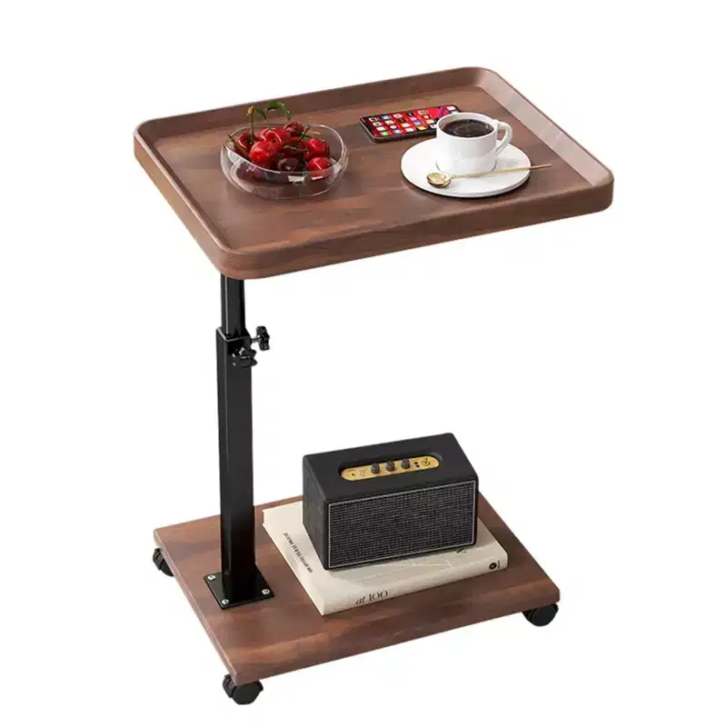 Uniquely designed sofa side table, practical and elegant, perfect for small spaces, living rooms, and home decor.