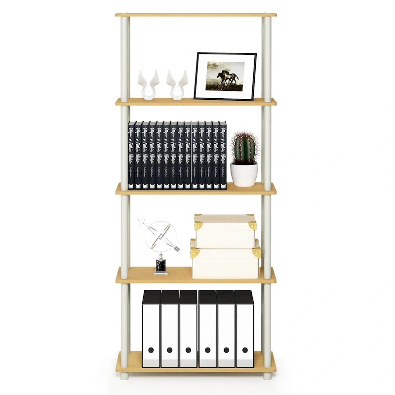 5-Tier Multipurpose Display Rack Shelf - Turn-N-Tube Style