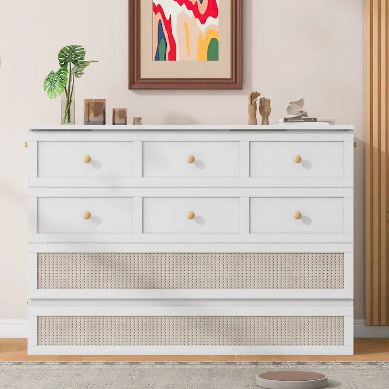 Full Size Murphy Bed with Large Drawers