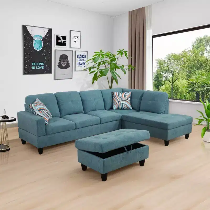 Elevate Your Living Space with Our Stylish L-Shaped Sectional Sofa C Comfort, Functionality, and Aesthetic