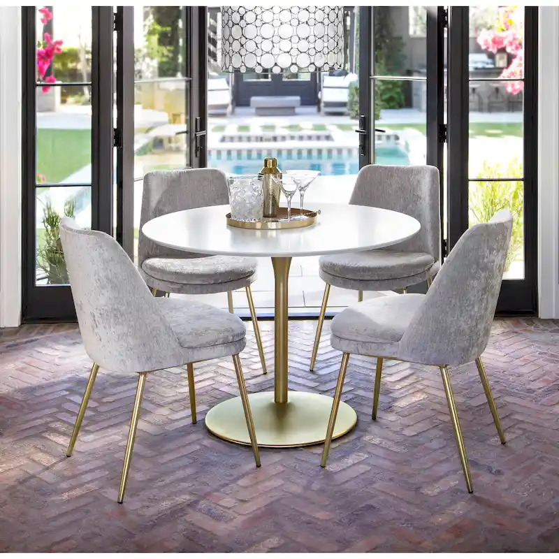 41.25  x 41.25  Flower Round Dining Table